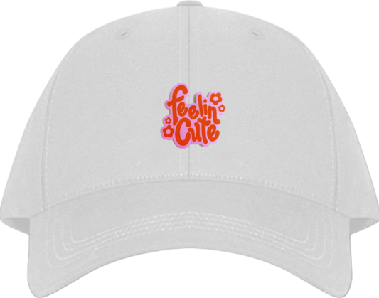 feelin' cute Baseball cap White 116