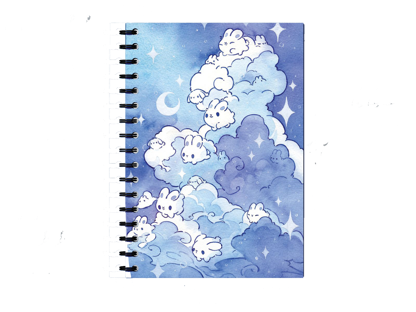 Cloud Bunnies Notebook A5 123