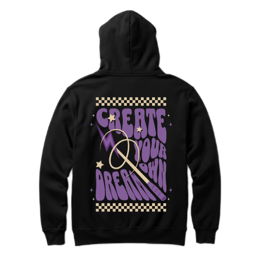 Create Your Own Dream One Size hoodie Black Back 124