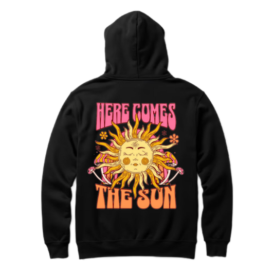 HERE COMES THE SON One Size hoodie Black Back 127