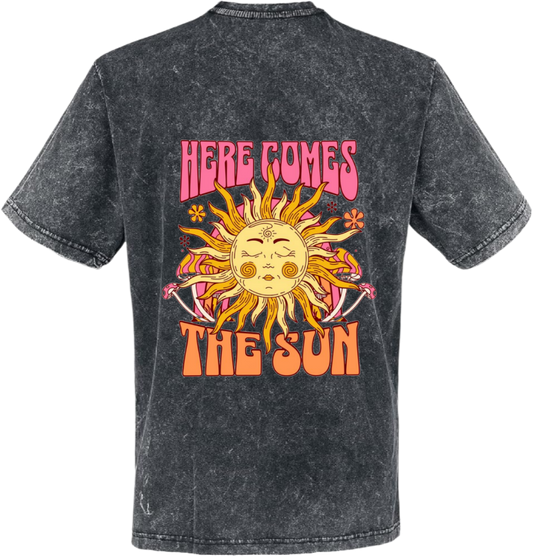 HERE COMES * THE SON t- shirt One Size Washed Back 128