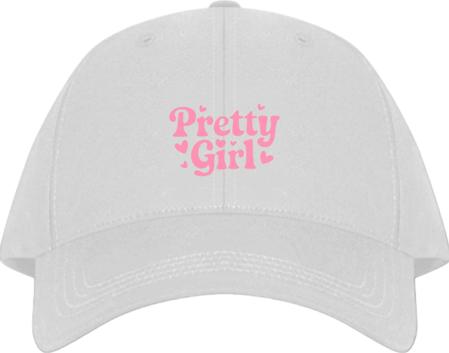 Pretty Girl Baseball cap White 123