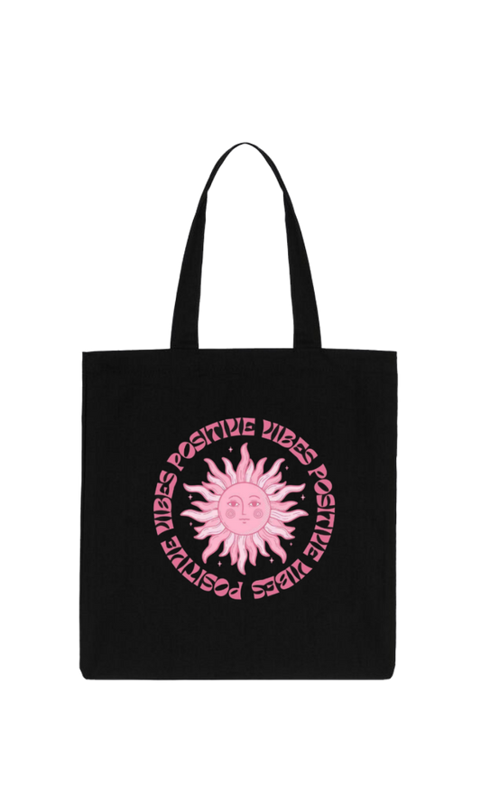 POSITIVE tote bag Black 129