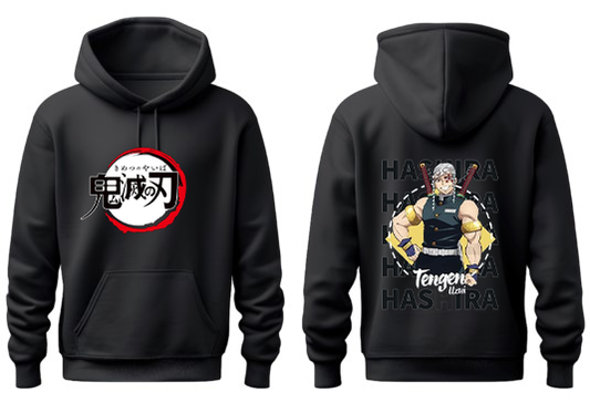 Anime Demon slayer nezuko tanjiro Oversize Hoodie Black 12