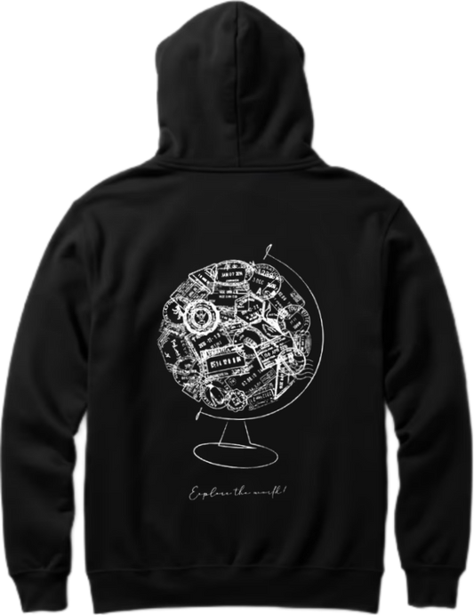 travel travellar Oversize Hoodie Black Back 12