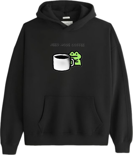 Frog Oversize Hoodie Black 12
