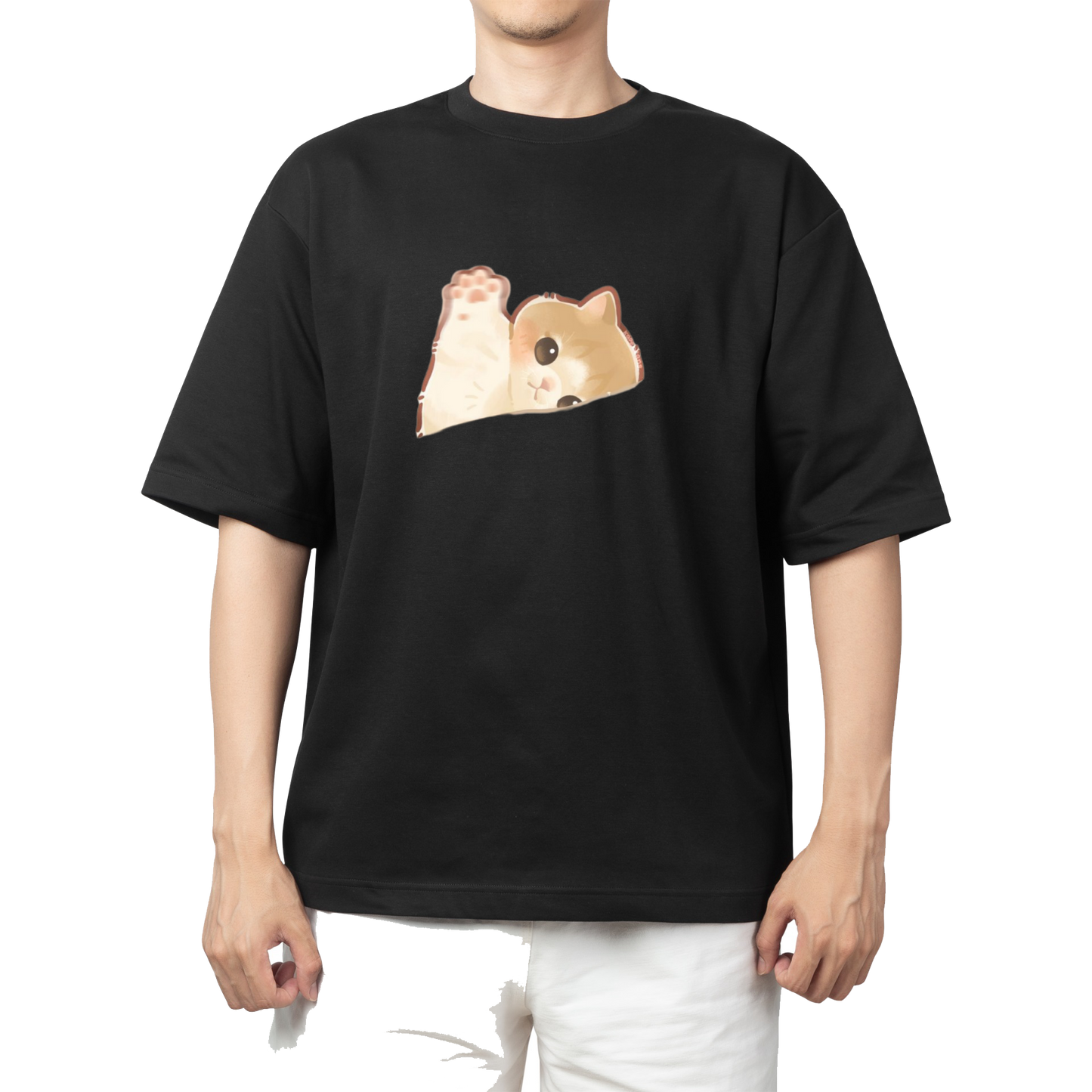 cat One Size t- shirt Black 12
