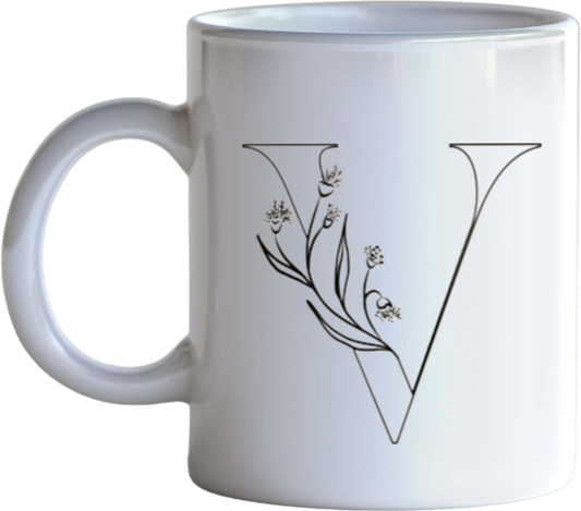 vector letter Mug V 12