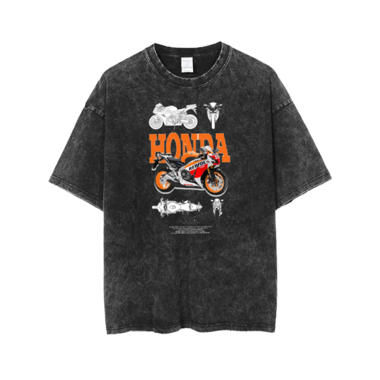 MOTOR CYCLE t- shirt One Size Washed 12