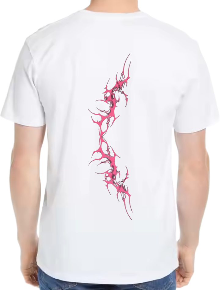 Goth  Oversize t- shirt  White Back 12