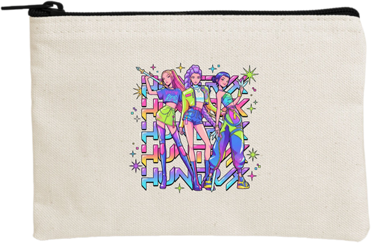 Hunterix kpop wallet pencil case Beige 12
