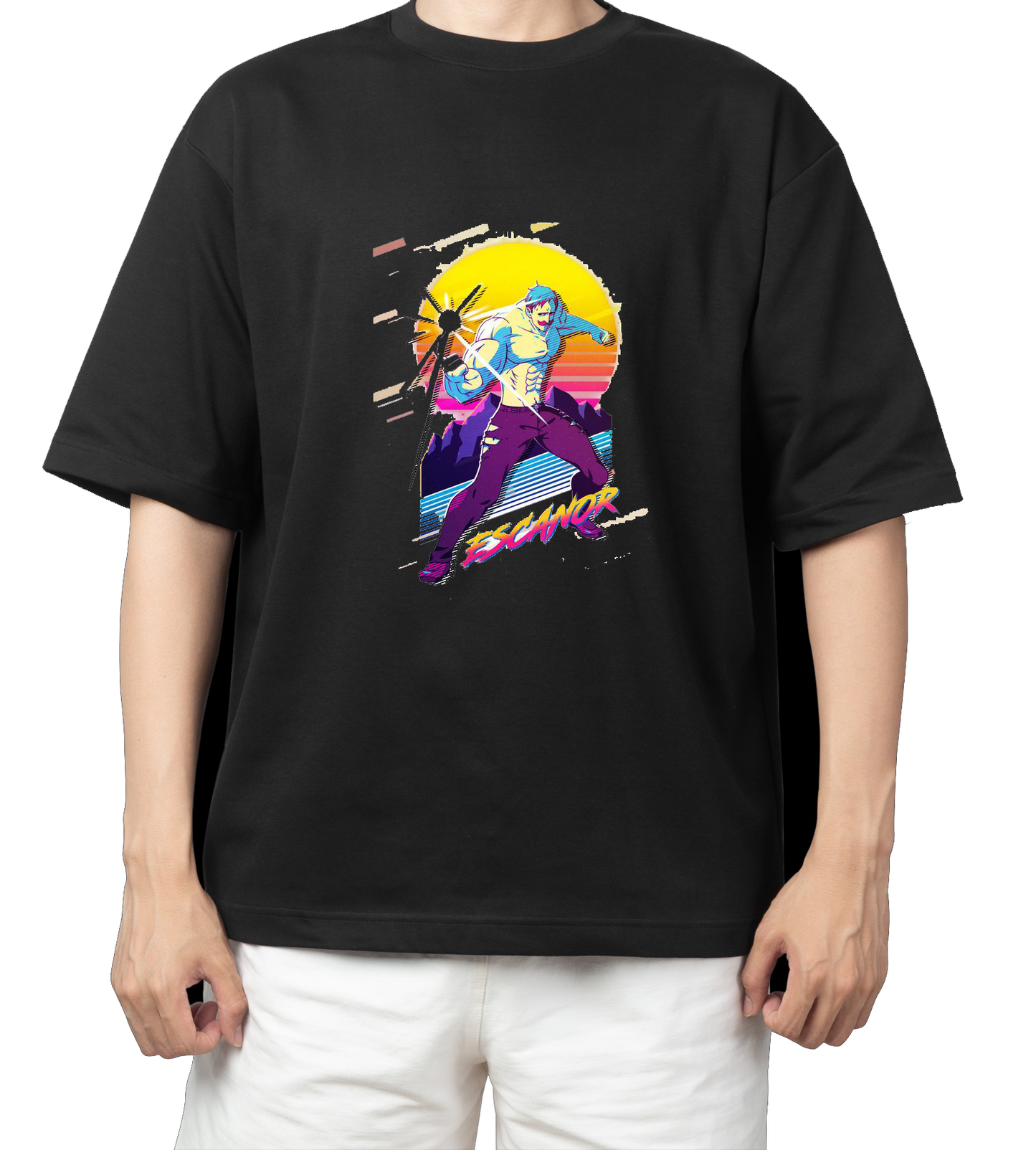 Anime Nanatsu no taizai seven deadly sins One Size t- shirt Black 12