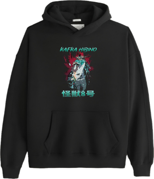 Kaiju No. 8 Over Size hoodie Black 12