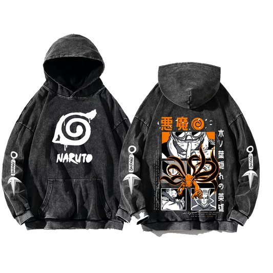 Naruto Shippuden One Size hoodie Washed Back 12