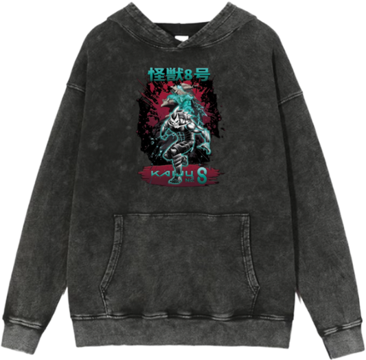 Kaiju No. 8 Over Size hoodie Washed 12