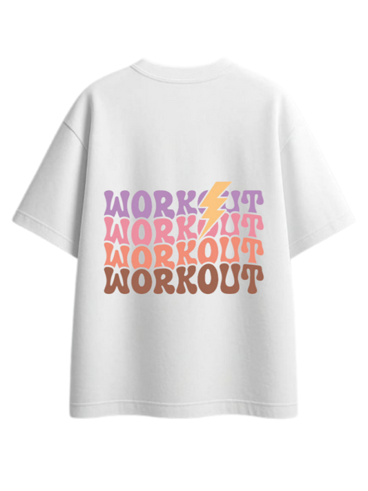 workout gym pilates One Size t- shirt White Back 12