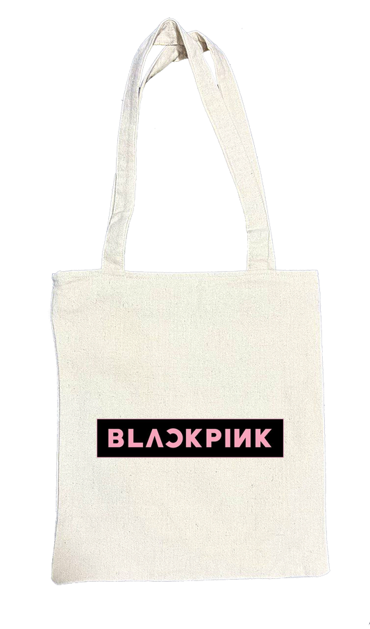 Black pink tote bag beige 11