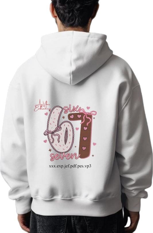 designs 67 Oversize Hoodie White Back 12