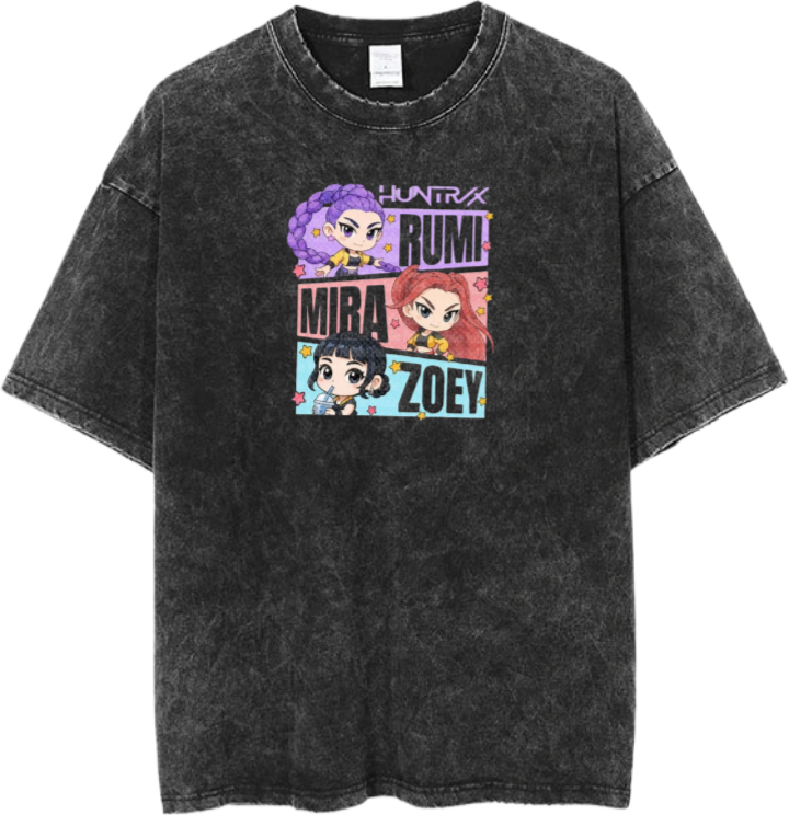 Hunterix kpop  t- shirt Washed  12