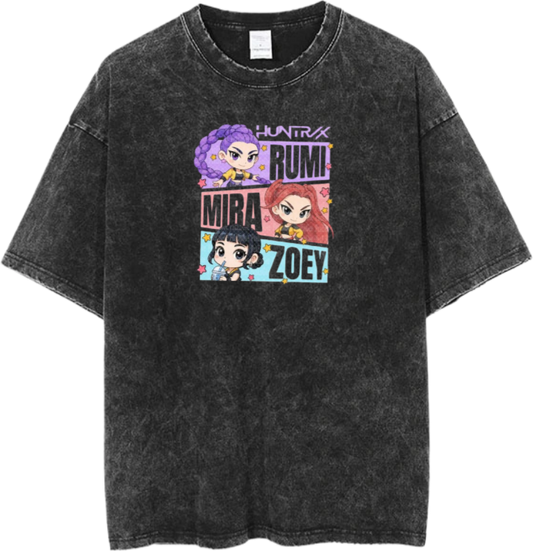 Hunterix kpop  t- shirt Washed  12
