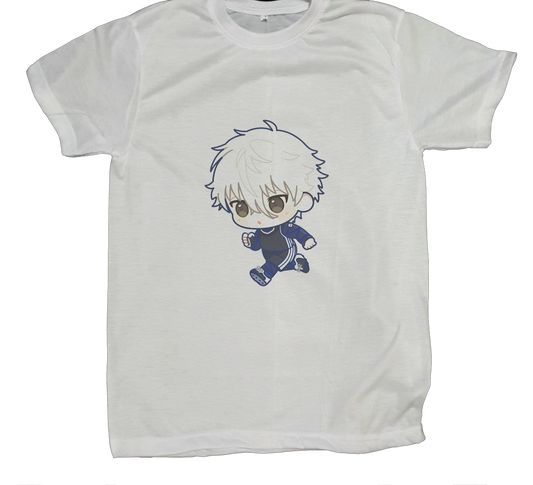 blue lock t- shirt fat White 12