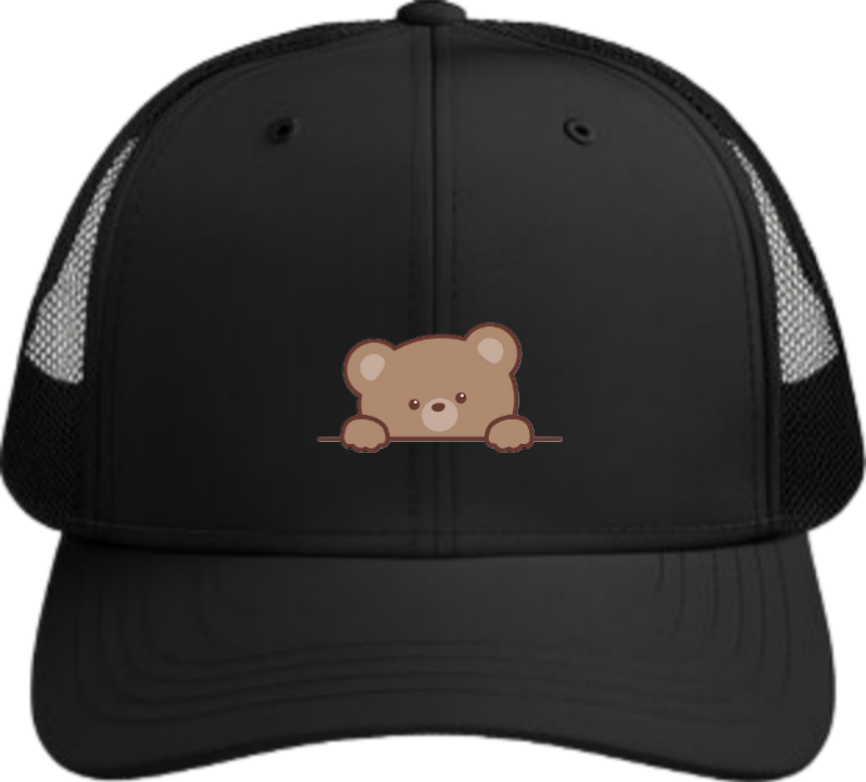 bear Baseball cap Black 12