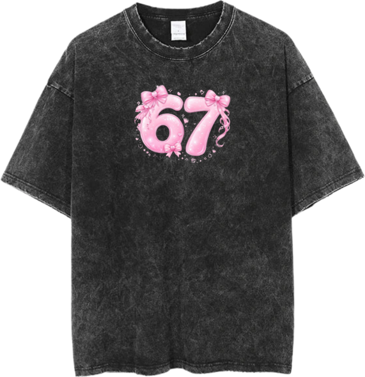 67 designs One Size t- shirt Washed 12