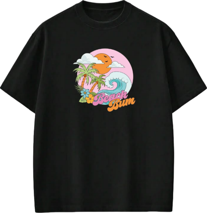 Summer Vibes t- shirt Black Back 12