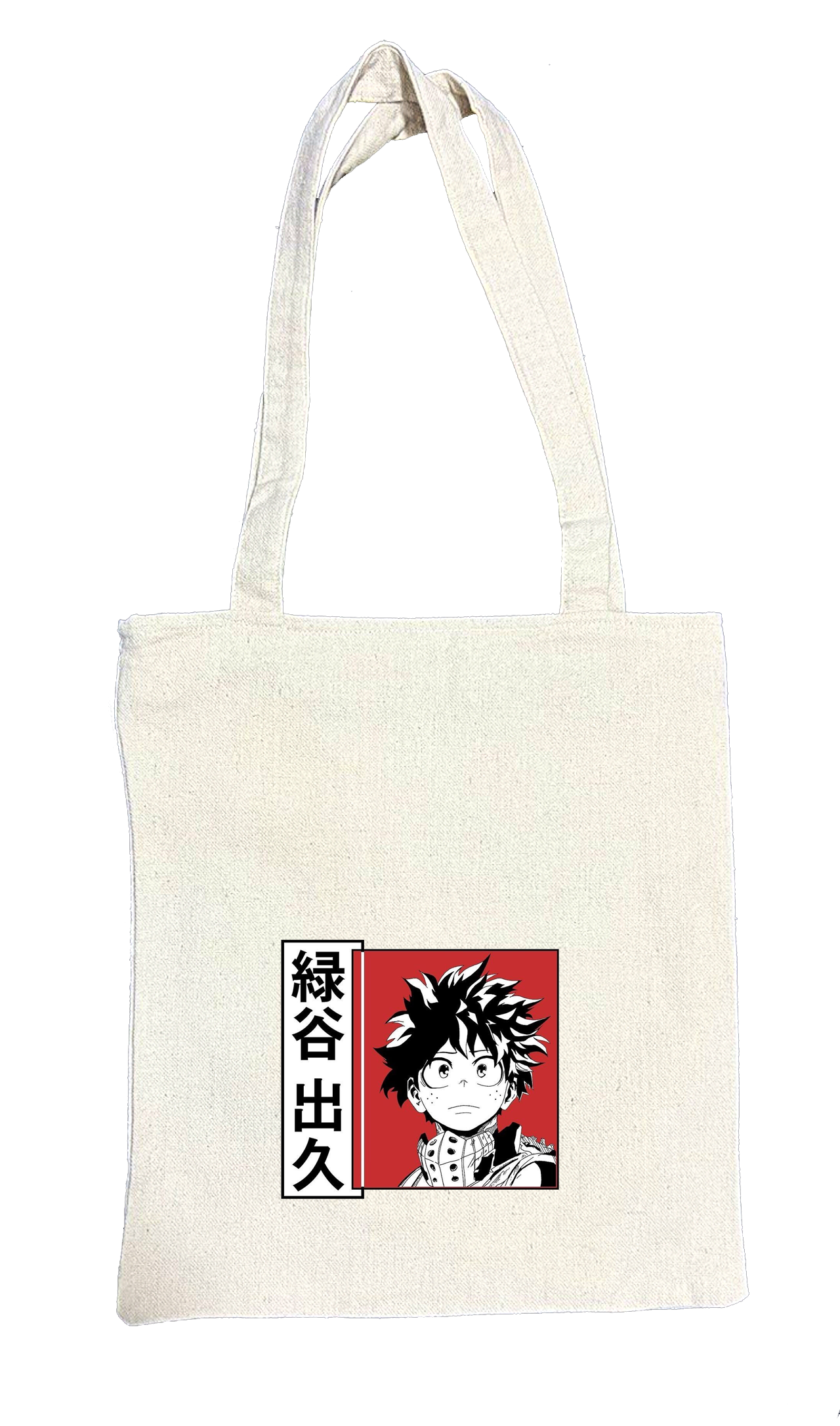 bnha boku no hero academy tote bag beige 12