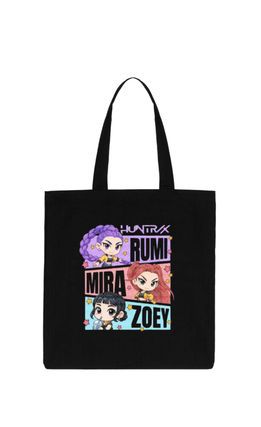 Hunterix kpop tote bag Black 10