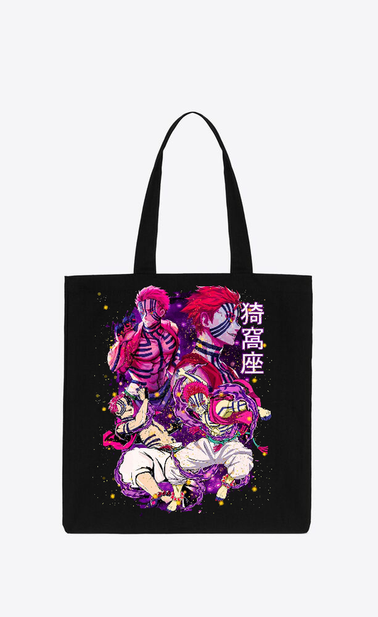 Anime Demon slayer nezuko tanjiro tote bag Black 13