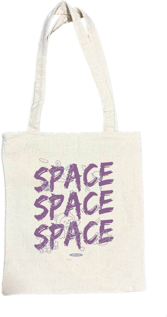 names tote bag beige SPACE 12