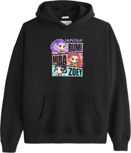 Hunterix kpop Oversize  Hoodie Black 12