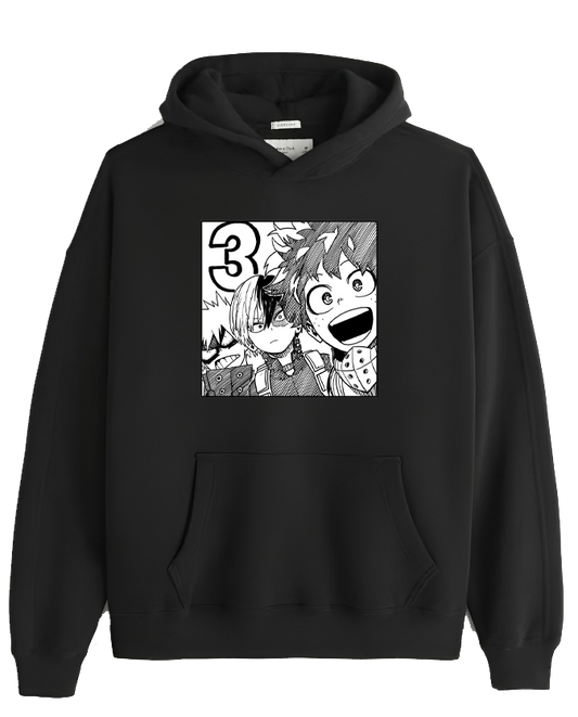Boku no hero academy bnha One Size hoodie Black 12