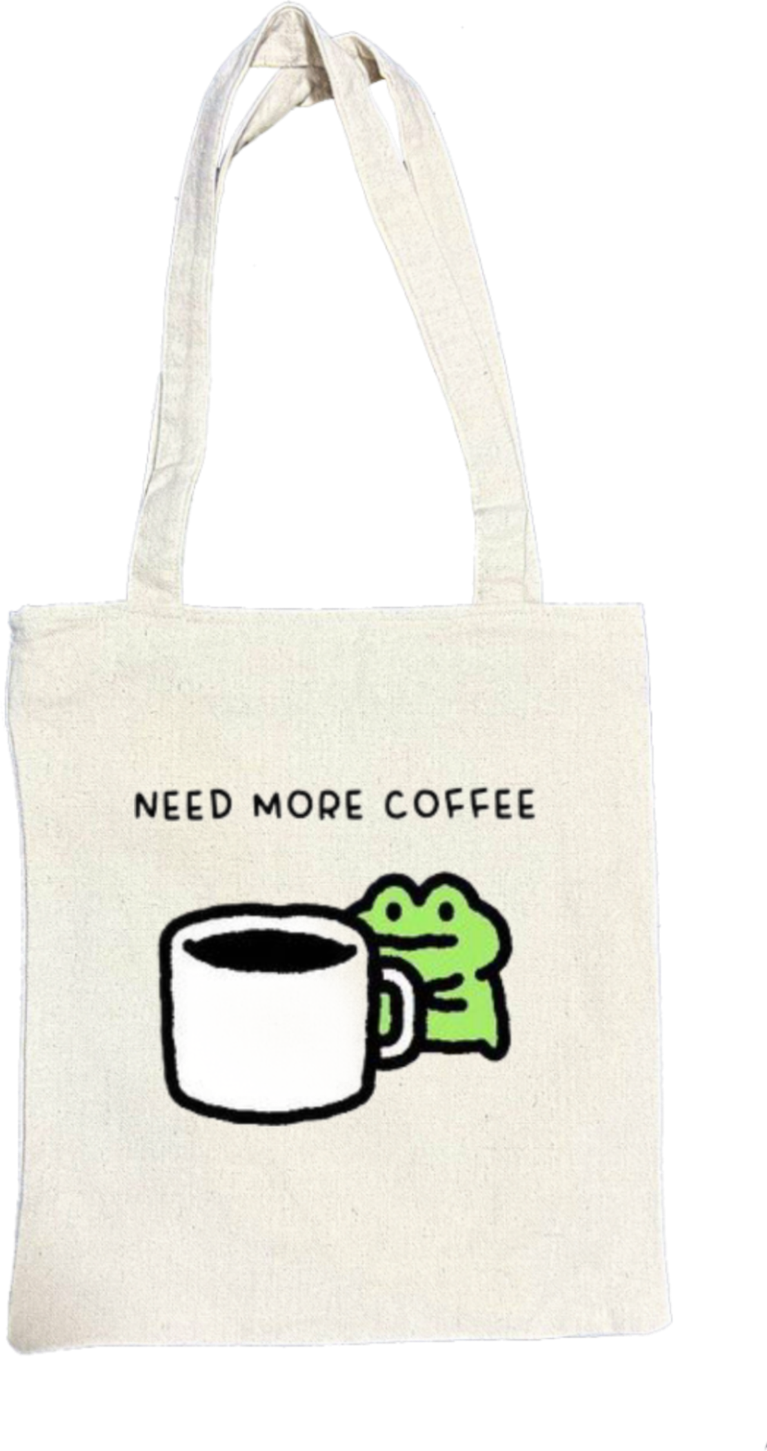 Frog tote bag beige 12