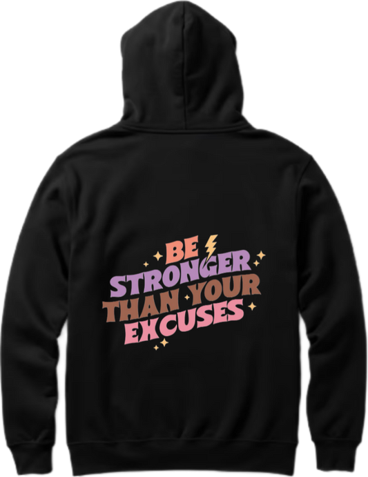 workout gym pilates Oversize Hoodie Black Back 12