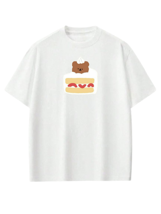 bear t- shirt White  12