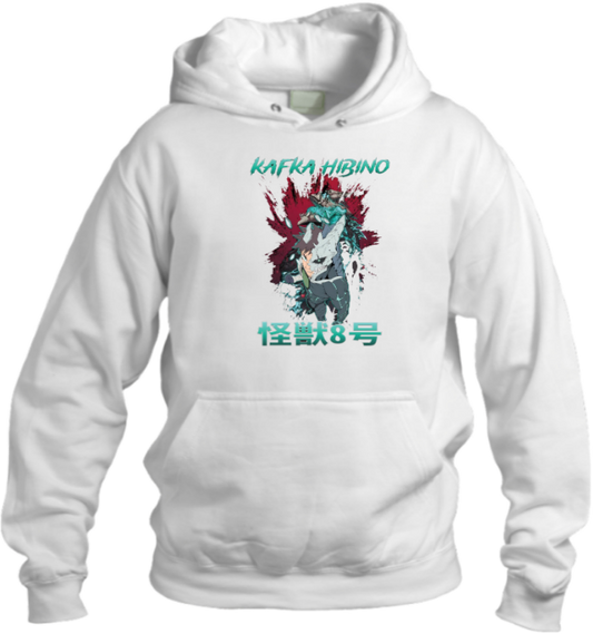 Kaiju No. 8 Over Size hoodie White 12