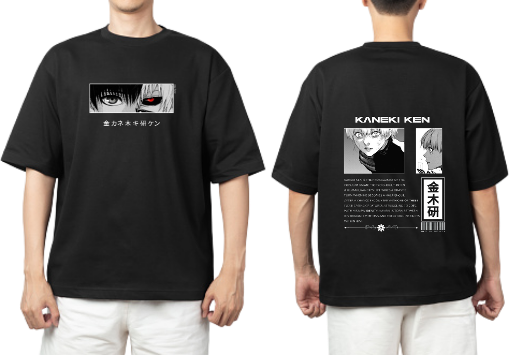 Tokyo ghoul t- shirt One Size Black Back 12