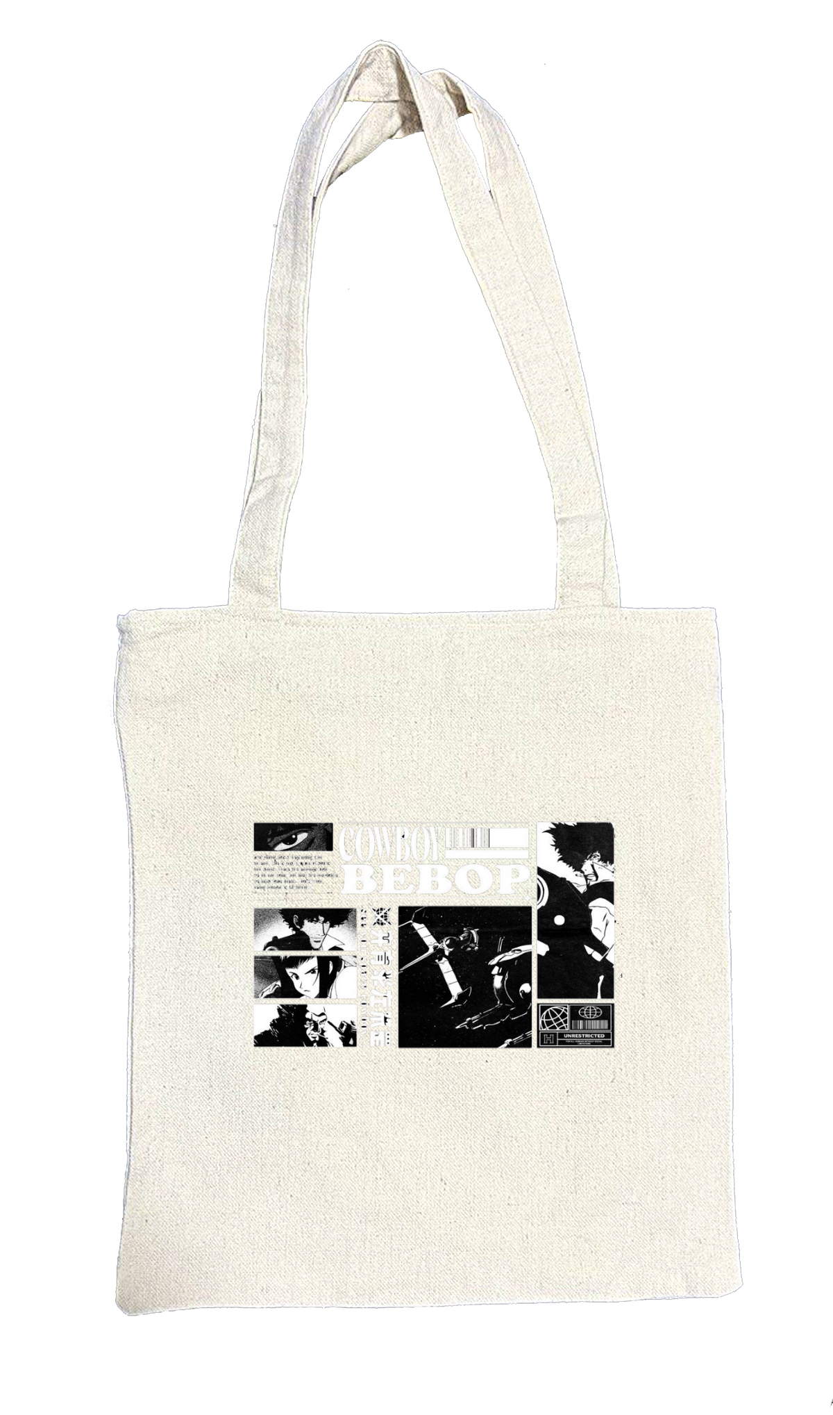 Cowboy Bebop tote bag beige 5