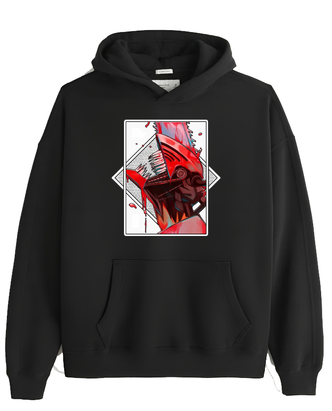 Chainsaw Man One Size hoodie Black 12