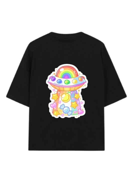 aliens One Size t- shirt Black Back 9