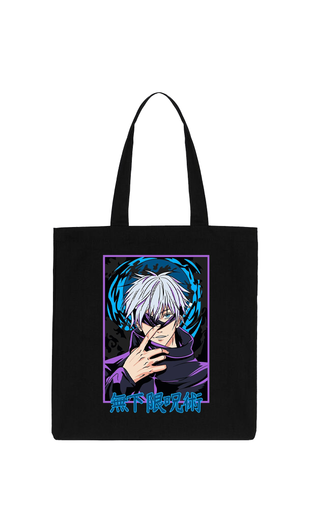 jujutsu kaisen GOJO  tote bag Black 12