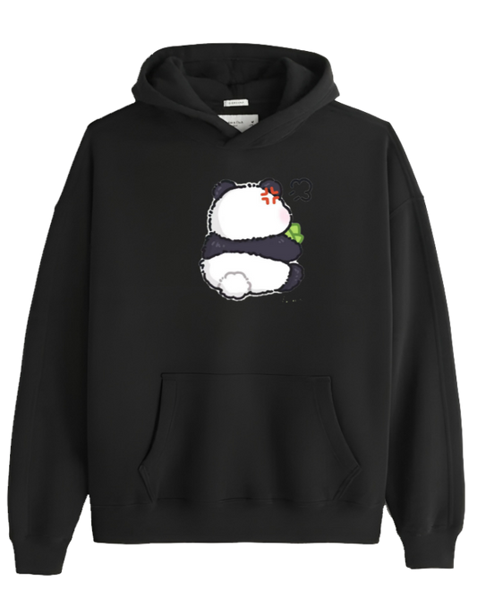PANDA Oversize Hoodie Black 12
