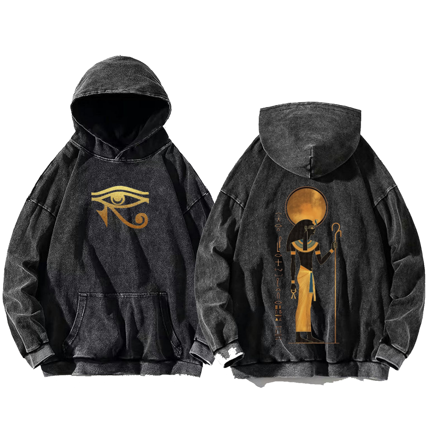 Egypt Over Size hoodie Washed Back 12