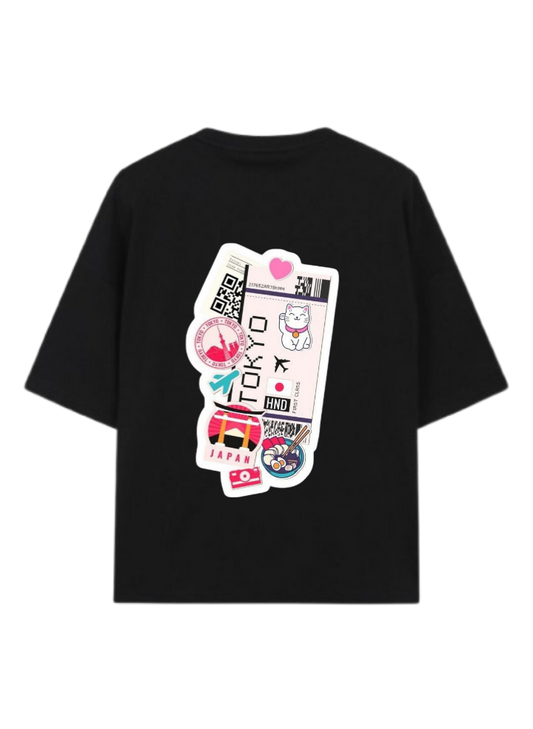 travel travellar t- shirt Black Back 12