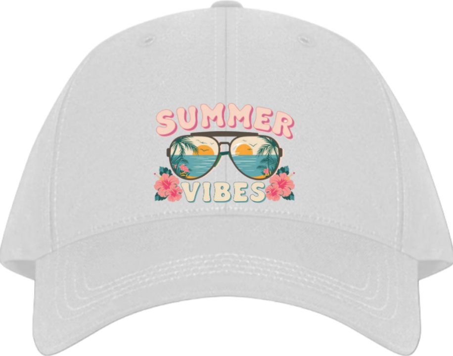 Summer Vibes Baseball cap White 12