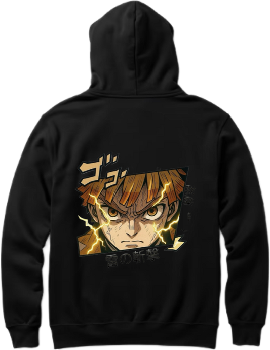 Demon Slayer One Size hoodie Black Back 12