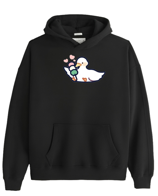 duck Oversize Hoodie Black 12