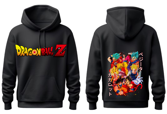 Dragon Ball One Size hoodie Black Back 12